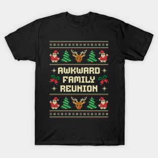 Awkward Family Reunion - Ugly Christmas Sweater T-Shirt